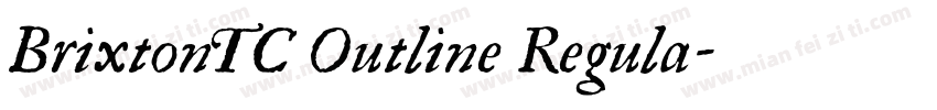 BrixtonTC Outline Regula字体转换